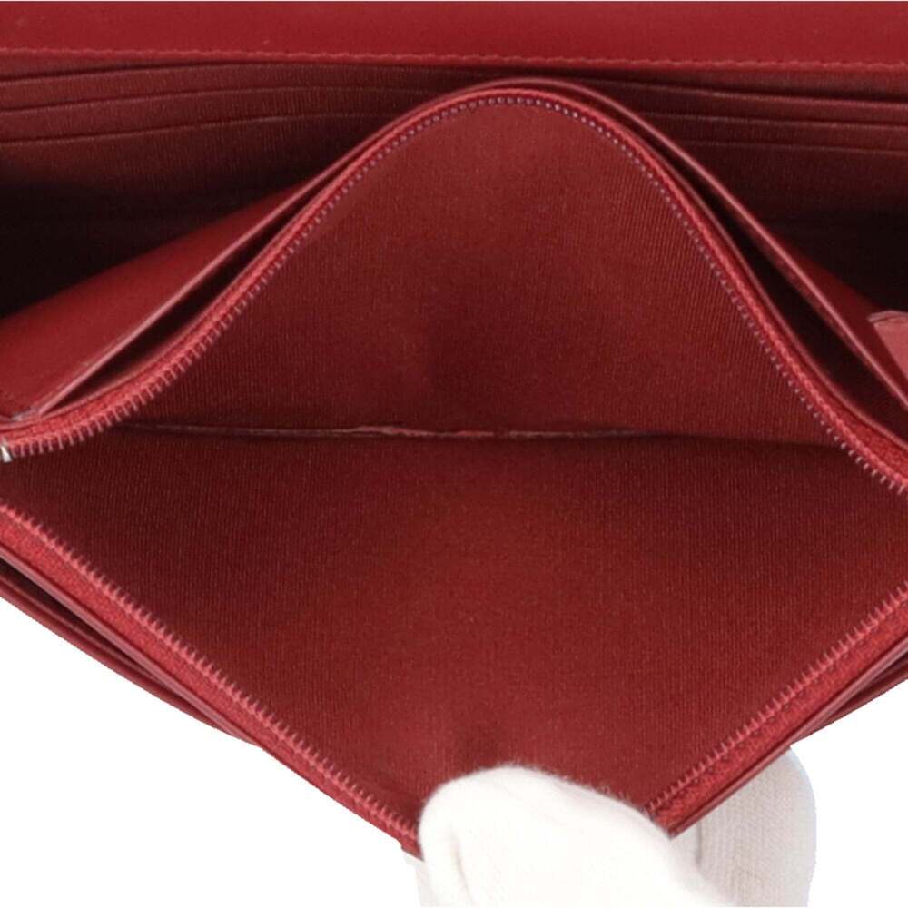 CHANEL Authentic Red Caviar Leather Wallet - Picture 8 of 13